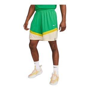 Nike Men's Green and Yellow Athletic Shorts Basketball Shorts New